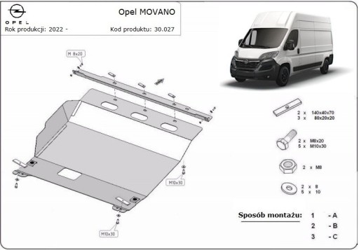 Сталевий капот двигуна Opel Movano (2022-2023) - 10