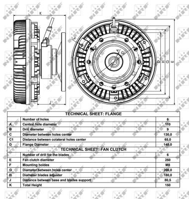Муфта вентилятора радіатора (кількість контактів: 5) - 11