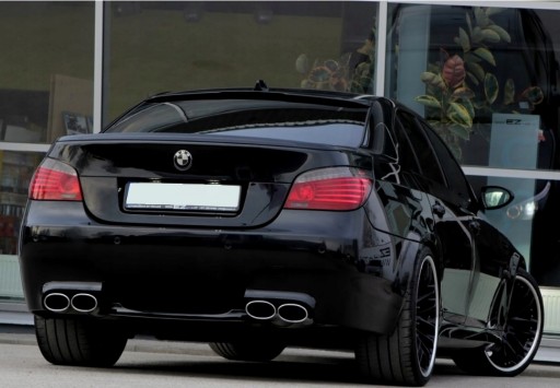 BMW E60 спойлер багажника M5 look Lip чорний глянець - 7