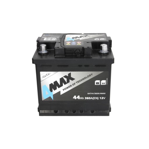 Akumulator rozruchowy 4MAX 44 Ah / 360 A , Prawy + - 1