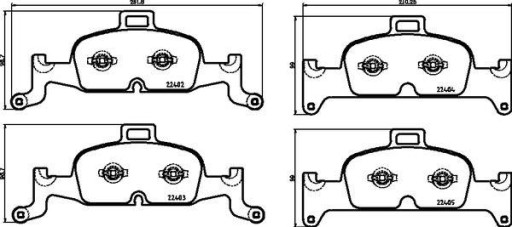 KLOCKI HAM. PRZEDNIE XTRA FRONT Teves AUDI/AUDI (F - 7