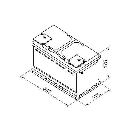 Аккумулятор BOSCH S5 85AH 800A P+ - 4