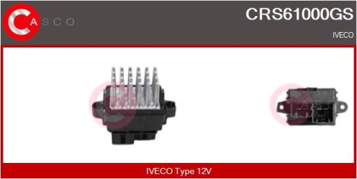 Резистор, внутрішній вентилятор CASCO CRS61000GS - 2