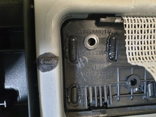 Пасажирський відсік вниз консолі заглушка подушки безпеки VW T5 - 8