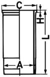 ZESTAW TŁOK Z TULEJĄ CYLINDRA 40162961 - 3