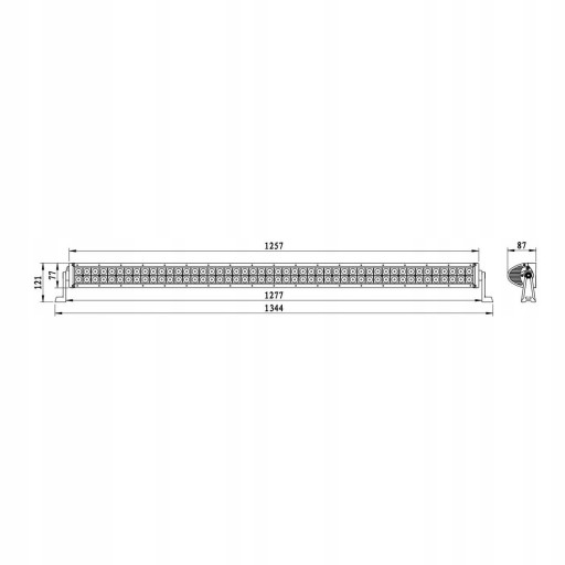 Панель робоча лампа 96 LED 1344MM 12 / 24V CREE - 2