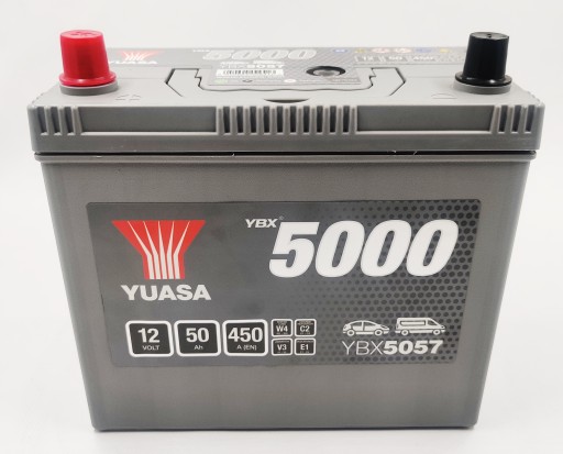 Akumulator Yuasa YBX5057 50Ah 450A L+ 3 lata gw. - 3