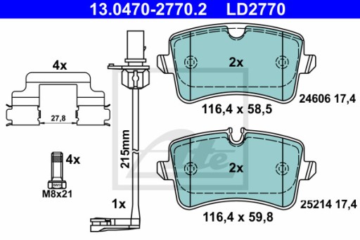 ATE CERAMIC TARCZE+KLOCKI P+T AUDI A6 C7 A7 4G 345 - 9