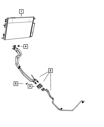 КАБЕЛЬ АВТОМАТА ВІД КОРОБКИ WRANGLER JK 12-17 3.6 L - 1