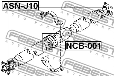 Хрестовина карданного валу FEBEST ASN-J10 - 2
