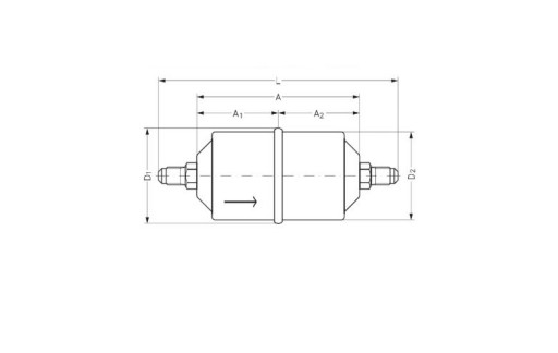 DANFOSS 3/8 DCL/DML083 023Z8040 ФІЛЬТР ОСУШУВАЧ - 2