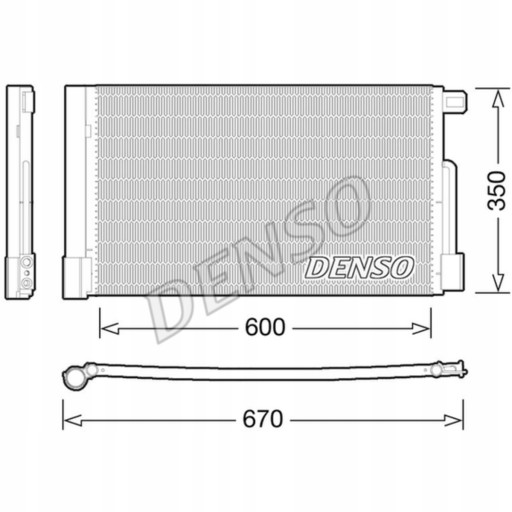 Радіатор кондиціонера Denso DCN01004 - 2