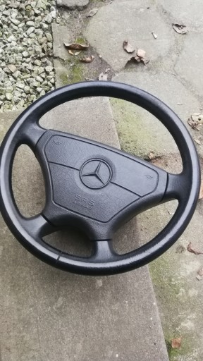 Кермо SPORTLINE шкіра шкіра MERCEDES W124 124 390mm хороший оригінал - 1