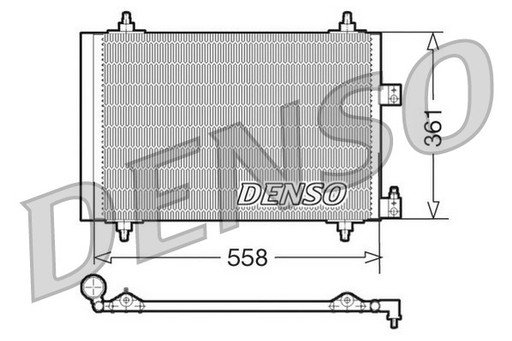 Конденсатори кондиціонера DENSO DCN07005 + безкоштовно - 2