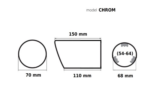 Глушник наконечник 2 шт AUDI VW Seat SKODA - 2