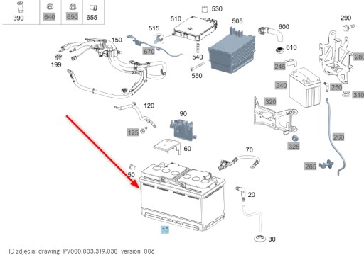 Акумулятор MERCEDES AGM 80AH 12V VRLA A0019828108 - 4