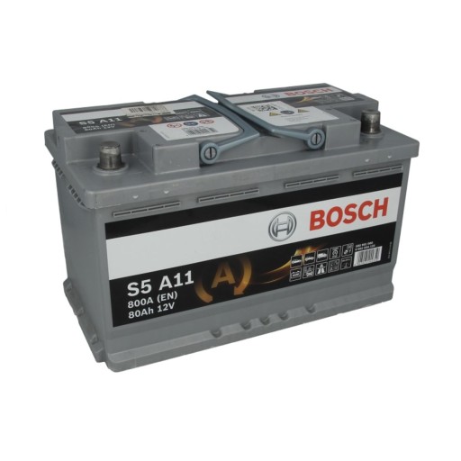 Акумулятор BOSCH AGM 80AH 800A p+ - 4