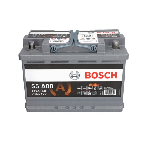 Акумулятор BOSCH AGM 70AH 760a p+ - 3