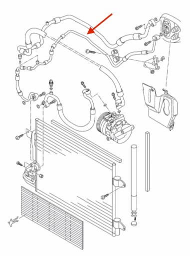 VW Caddy wąż przewód klimatyzacji 1T0820741AL - 4