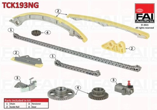 TCK193NG FAI AUTOPARTS КОМПЛЕКТ ЛАНЦЮГА ГРМ - 2