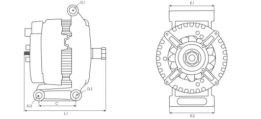 Alternator A5048 Citroen BERLINGO Citroen C3 II - 4