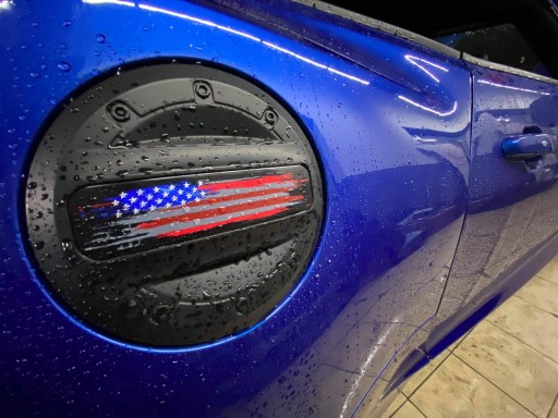 Крышка топливного бака флаг США Camaro 2016-2020 - 3