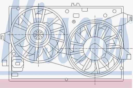 Вентилятор радіатора FORD COUGAR 98 - 2.5 EFI V6 24 - 3