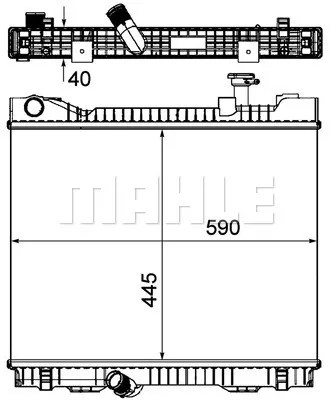 Радиатор NISSAN CABSTAR 2.5 DCI 06-produced by M - 2