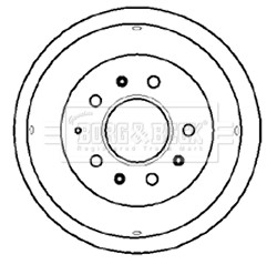 BORG & BECK BBR7031 BĘBEN HAMULCOWY - 1