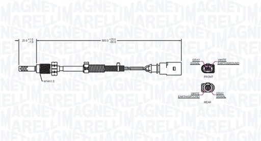 Czujnik temperatury s MAGNETI MARELLI 172000087010 - 3