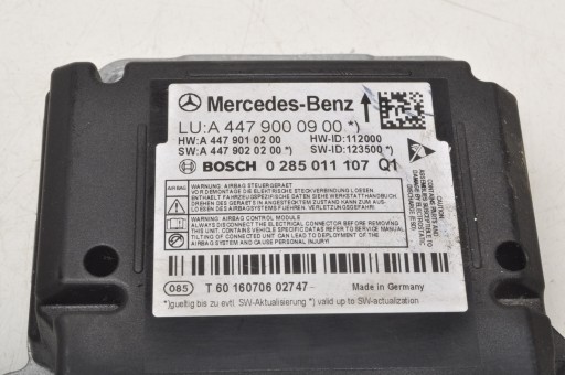 MERCEDES W447 Датчик подушки безпеки A4479000900 - 2