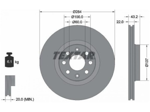 TARCZE PRZÓD CORSA D 1.2 06-14 E 1.0-1.4 14-19 - 2