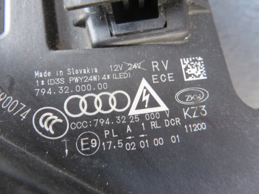 AUDI A1 8XA LIFT передня права Ксенонова лампа 8XA941006 - 7