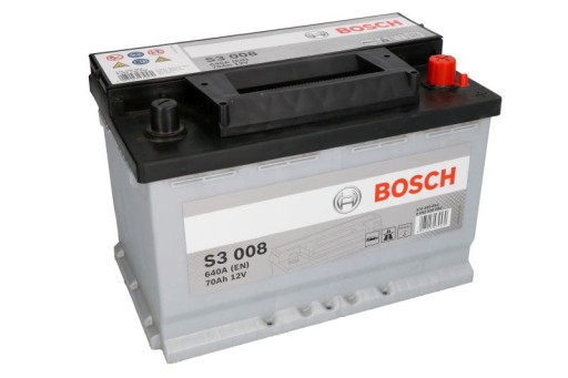 Akumulator BOSCH 12V 70Ah/640A S3 278x175x190 B13 - 12