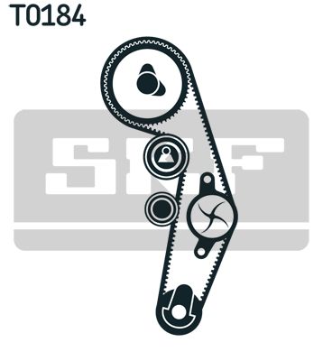 SKF Rozrząd VW 1,4-1,9TDI 01- + POMPA WODY - 3