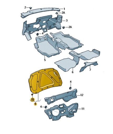 ШУМОІЗОЛЯЦІЯ КАПОТА КАПОТА SEAT IBIZA OE - 2