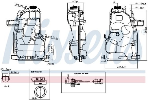 РЕЗЕРВУАР ОХОЛОДЖУЮЧОЇ РІДИНИ 996232 NISSENS - 7