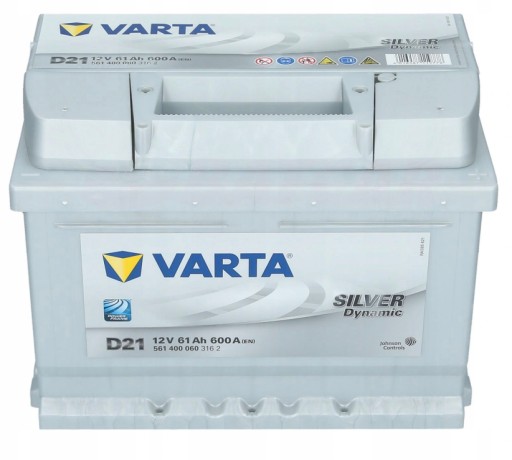 Акумуляторна батарея Varta Silver Dynamic D21 12V 61Ah 600A - 2