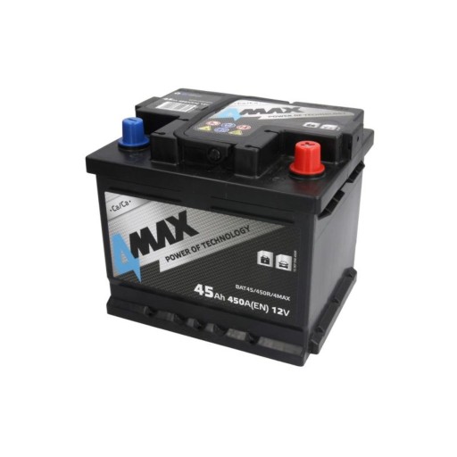 Akumulator 4MAX ECOLINE 45Ah 450A P+ - 1