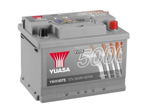 Акумулятор YUASA 12V 60Ah / 640a Ybx5000 Silver High - 2