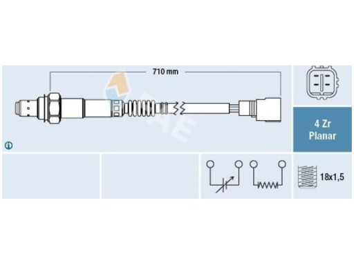 SONDA LAMBDA TOYOTA AVENSIS II T25 1.8 03-08 - 2