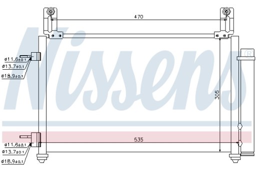 [NISSENS 940009] конденсаторний радіатор кондиціонування повітря - 8