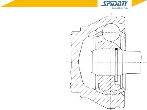 ПІВОСЬОВИЙ ШАРНІР 22711 SPIDAN MERCEDES - 10