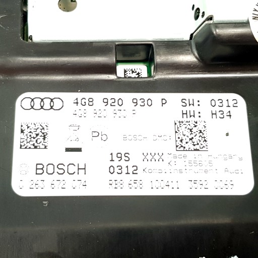 Счетчик часы Audi A6 C7 4G8920930P - 5