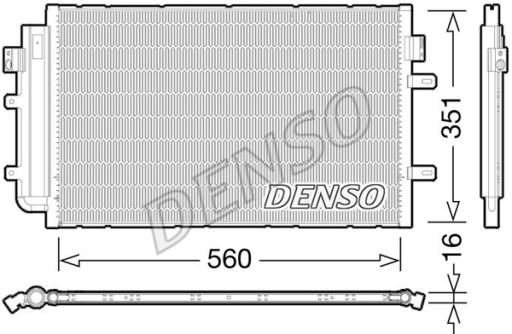 Радиатор кондиционирования воздуха с осушителем Denso DCN12005 - 2
