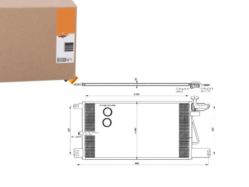 SKRAPLACZ KLIMATYZACJI SCANIA G R 01.03- NRF - 1