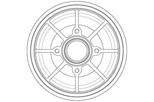 Задній гальмівний барабан TRW DB4546MR - 1