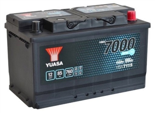 Акумулятор YUASA 12V 85ah/760A START STOP PLUS P+ - 2