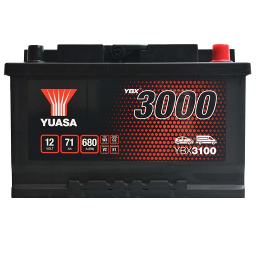 Yuasa YBX3100 12V 71Ah 650A YBX 3100 - 2