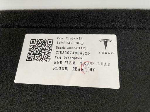 Wykładzina bagażnika Tesla model Y - 3
